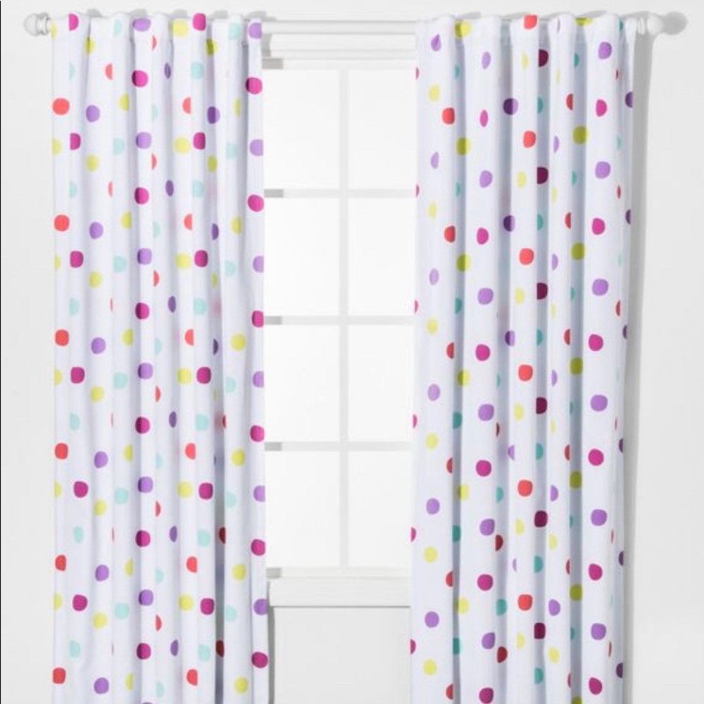 PAIR of Curtain Panel Pillowfort 42”Wx63”L Light-Blocking